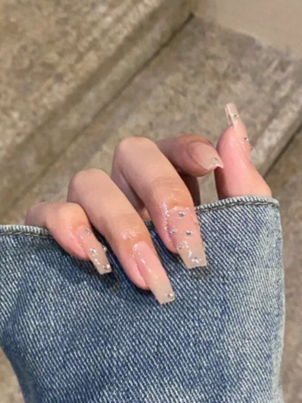 Customizable handmade press-on nails reusable